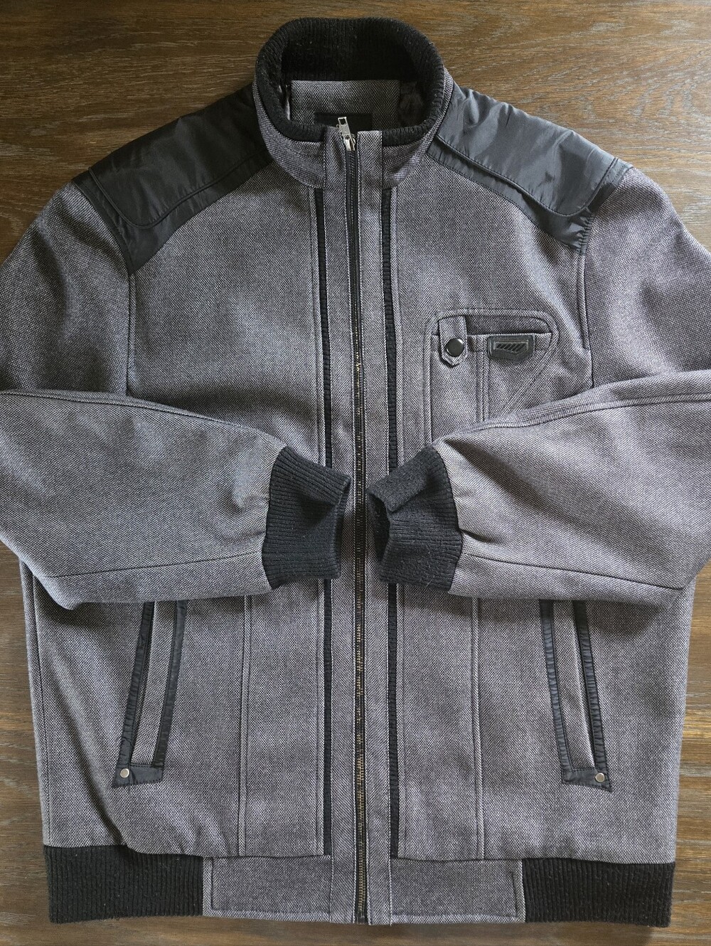 🇮🇹SCALA MILANO FASHION Grey Casual Fall Jacket For Men